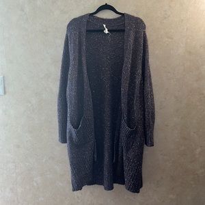 Long Purple Cardigan